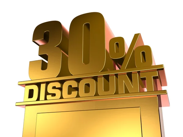 30 percent off discount — Stock Photo, Image