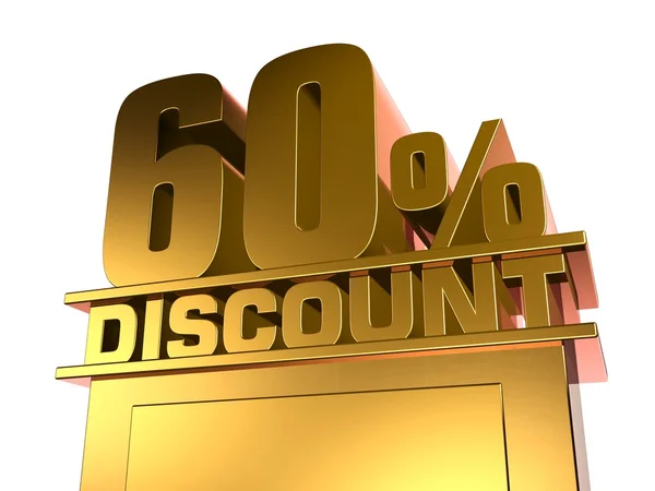 60 percent off discount — Stock Photo, Image