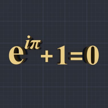 Euler formülü siyah masada