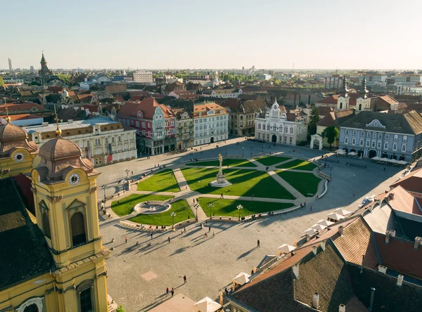 Placu Union square, timisoara, Rumunia. — Zdjęcie stockowe