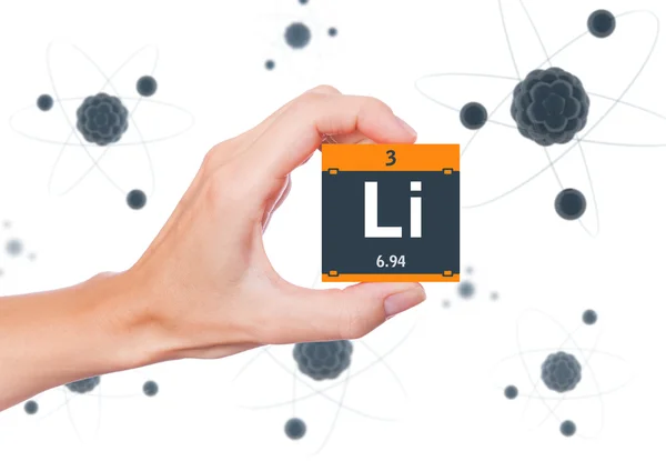 Lithium element symbol — Stock Photo, Image