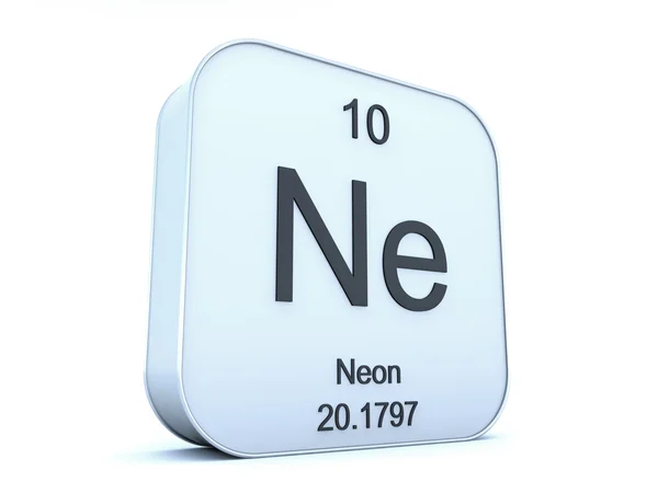 Neon element symbol — Stock Photo, Image