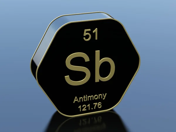 Antymon element symbolu — Zdjęcie stockowe