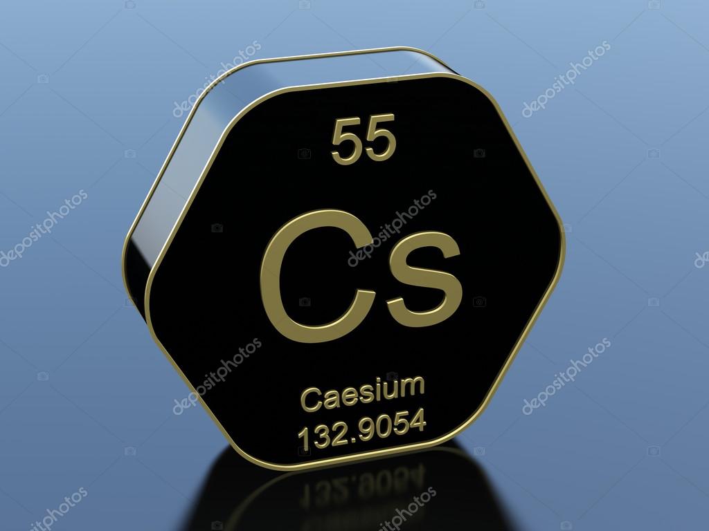 Caesium element symbol Stock Photo by ©conceptw 116526006