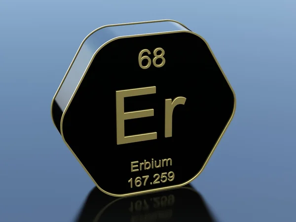 エルビウムの要素のシンボル — ストック写真