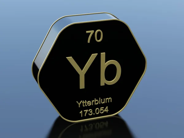 Symbole de l'élément Ytterbium — Photo