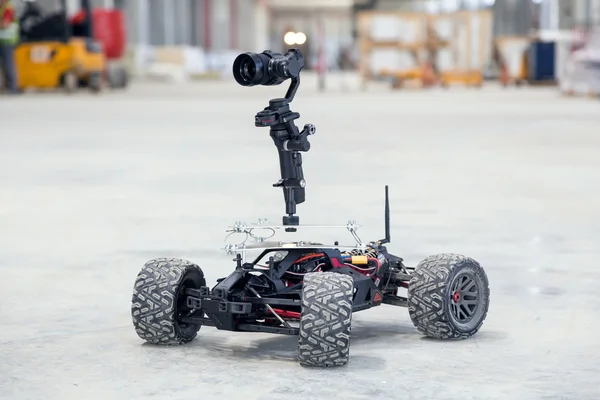 Stoffige surveillance robot — Stockfoto