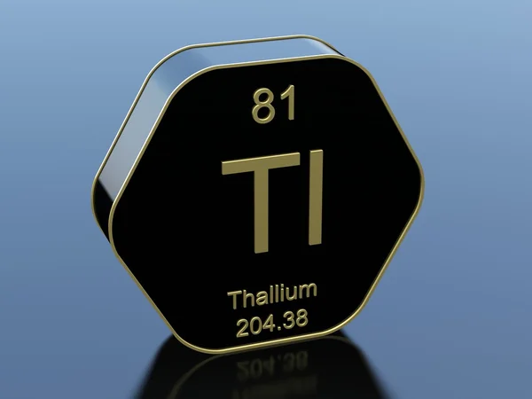 Thallium element symbol — Stock Photo, Image