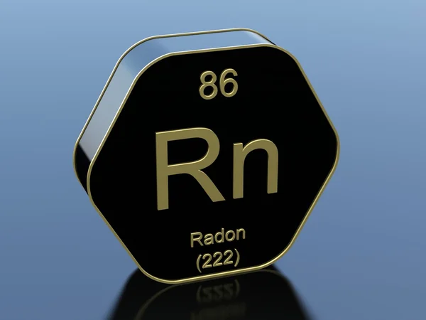 Radonelement-Symbol — Stockfoto