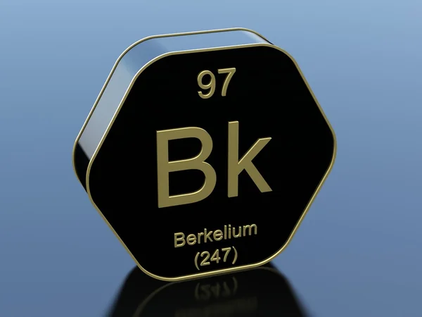 Berkélium vegyjele — Stock Fotó