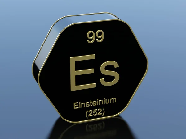 Einsteinium element symbol — Stock Photo, Image