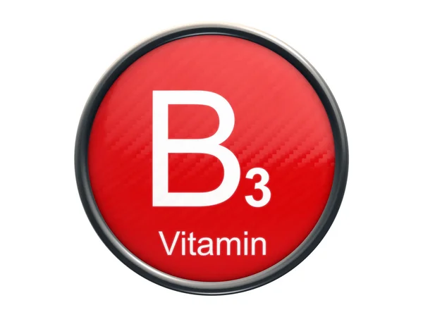 Витаминный символ B3 — стоковое фото