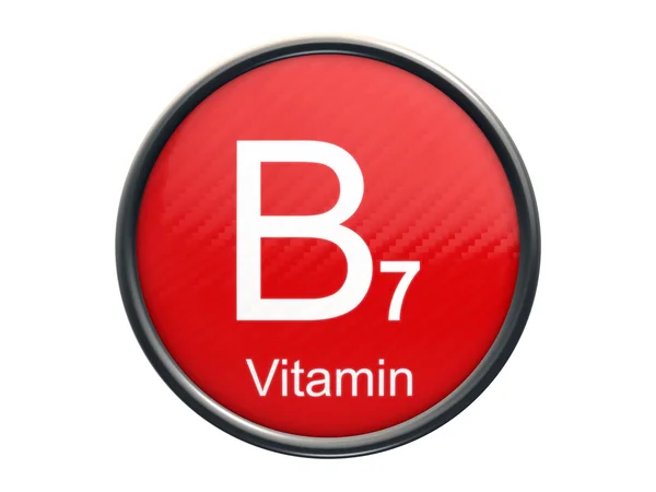 Símbolo da vitamina B7 — Fotografia de Stock