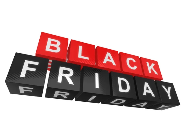 Black Friday text on cubes — Stock Photo, Image