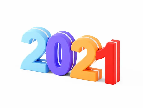 2021 New Year Colorful Calendar Background — Stock Photo, Image