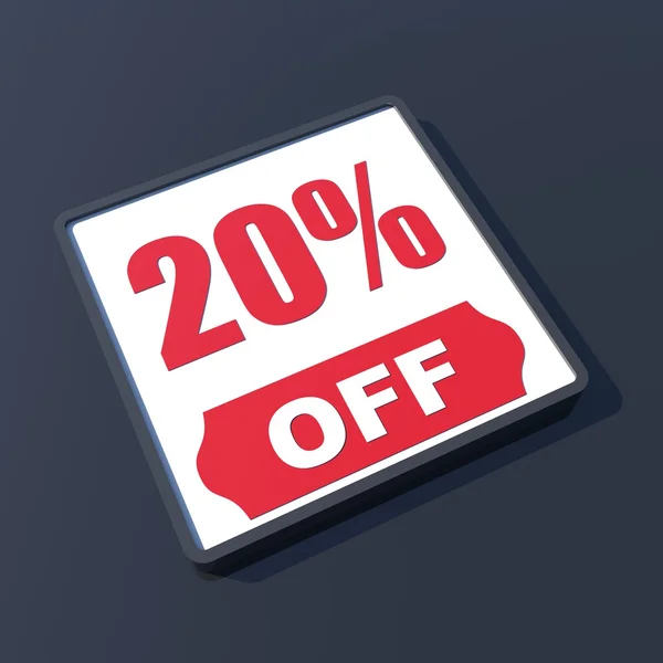 20 percent off — Stock Photo, Image