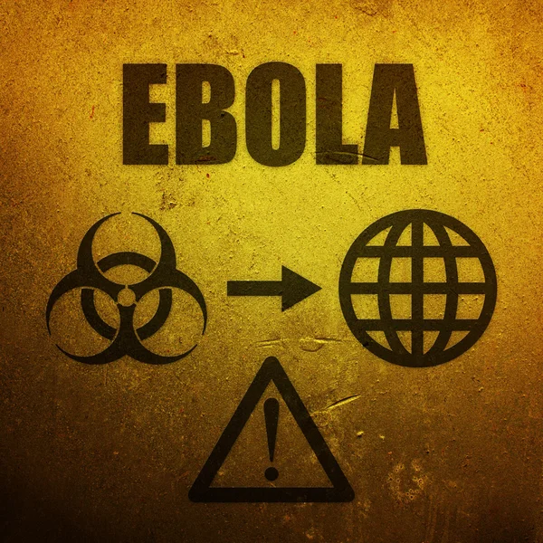 エボラ出血熱 - 世界的な脅威 — ストック写真