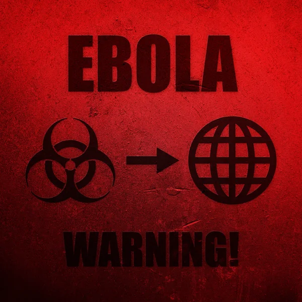 Ebola warning — Stock Photo, Image