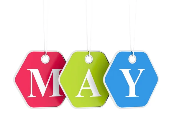May tag — Stock Photo, Image