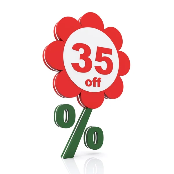 35 percent off — Stock Photo, Image