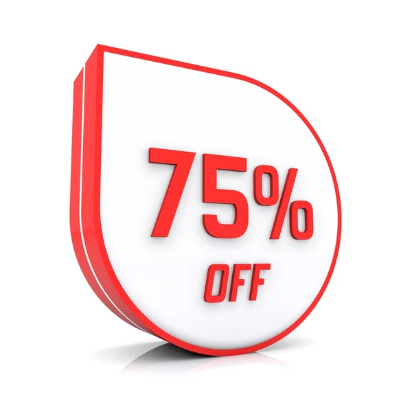 75 percent off — Stock Photo, Image