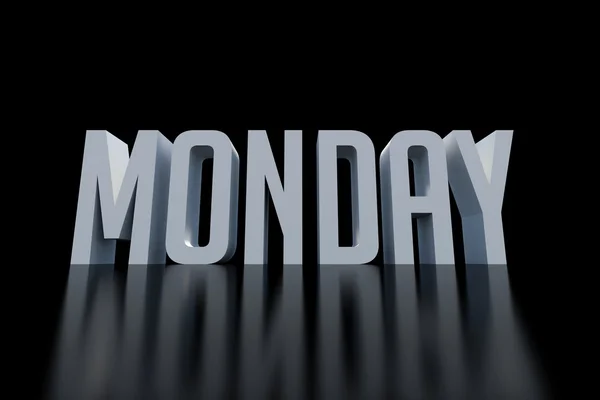 Poniedziałek pierwszy dzień tygodnia — Zdjęcie stockowe