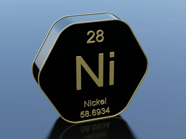 Nickel från periodiska systemet — Stockfoto
