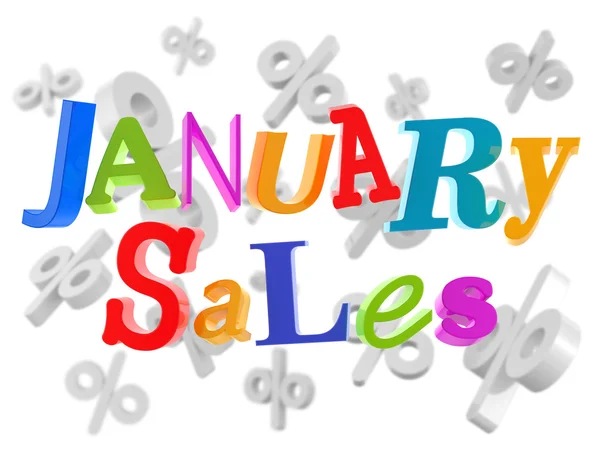 January sales low prices — Stock Photo, Image