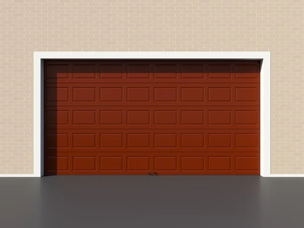 Современная дверь гаража — стоковое фото