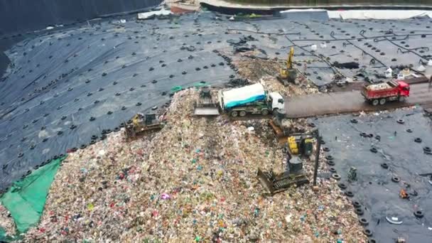 City Rubbish Dump — Stock Video