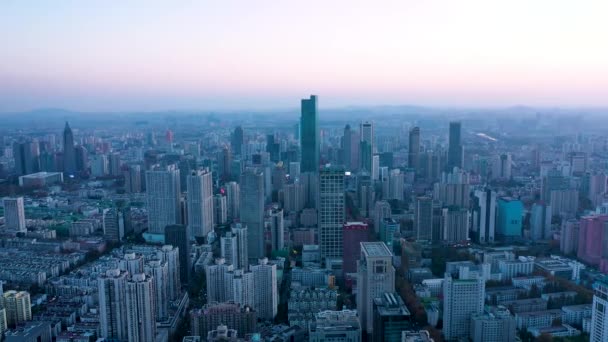 Smart Connected City Skyline Koncept Futuristické Sítě Technologie Města — Stock video