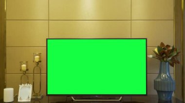 Yatay Yeşil Ekranlı TV Mock Up
