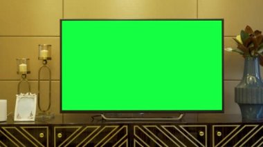 Yatay Yeşil Ekranlı TV Mock Up