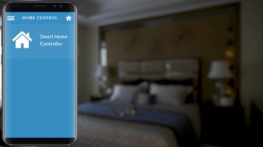Akıllı Ev - akıllı ev, ev otomasyonu, uygulama simgeli aygıt. akıllı telefon