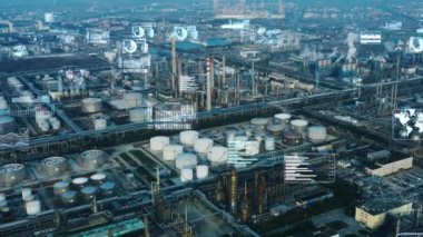  Akıllı fabrika konsepti. İletişim ağı. Endüstri4. 0