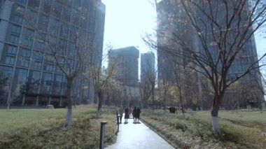 Modern ofis gökdelen binaları