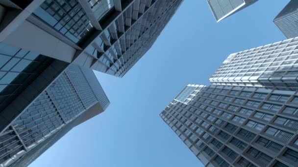 Modern Office High Rise Skyscraper Buildings — Stock Video