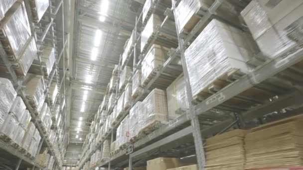 Modern Warehouse Warehouse Shopping Center — Stock Video