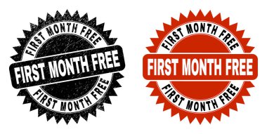 İLK AY ÖZGÜRLÜK Siyah Rosette Filigran ve aşınmış yüzey