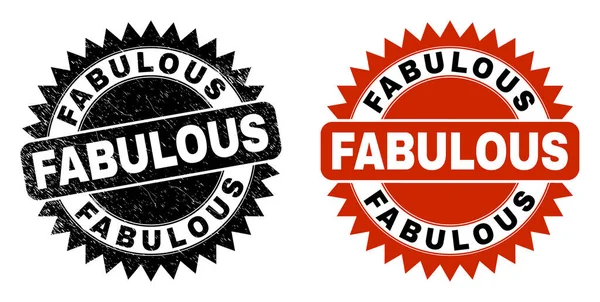 FABULOUS Siyah Rosette Tehlike Biçimli Damga