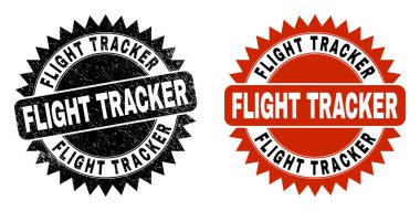 UÇUŞ TRACKER Siyah Rosette Tehlike Biçimli Filigran