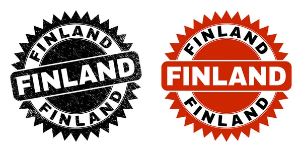 FINLAND Siyah Gül Mühür Mührü Aşınmış Yüzey