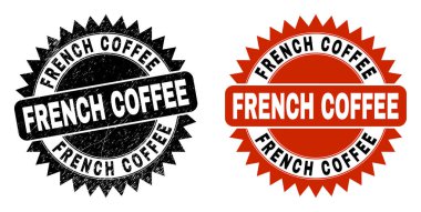 FRANSIZ KOFESİ Siyah Rosette Filigran ve Grunged Surface