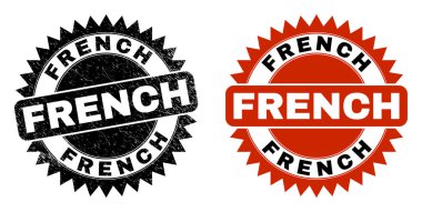 FRENCH Black Rosette Mühür Mührü Tehlike Yüzeyi