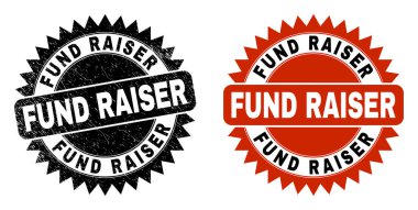 FUND RAISER Kauçuk desenli Black Rosette Pulu