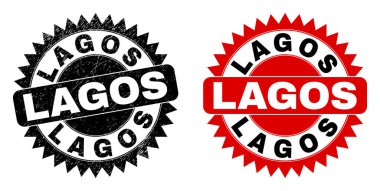 LAGOS Siyah Gül Mührü Tehlike desenli