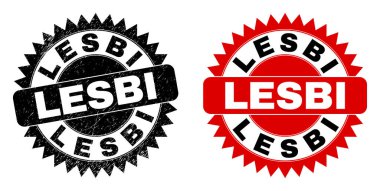 Çizik Doku ile LESBI Siyah Gül Mührü