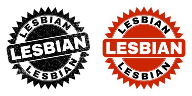 LeSBIAN Siyah Rosette Kirli Biçimli Mühür