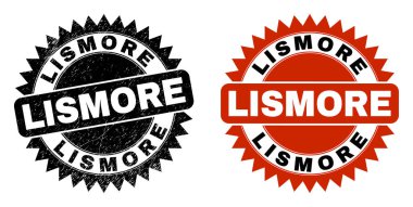 LISMORE Siyah Gül Mühür Mührü Aşınmış Yüzey