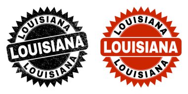 LOUISIANA Grunge Surface 'li Black Rosette Pulu